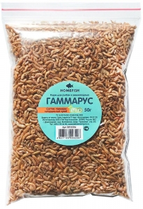 Корм Homefish для рыб, гаммарус, 50 г
